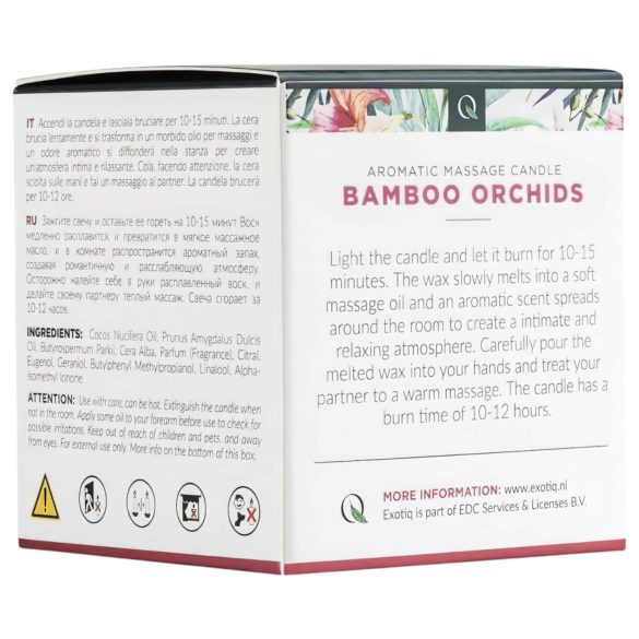 Exotiq Bamboo Orchids - candela da massaggio (60g)
