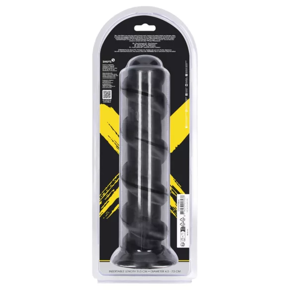 Ouch! Hole Driller - plug anale gigante (nero) - 31,5 cm