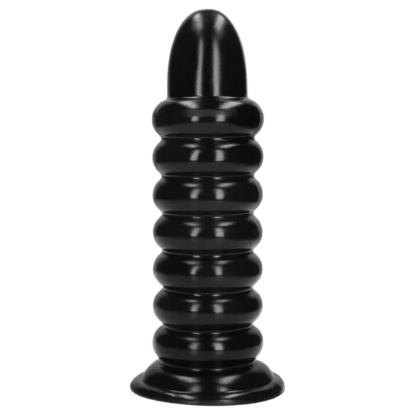 Ahi! Spiral Force - plug anale avvitato (nero) - 23,5 cm