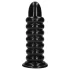 Ahi! Spiral Force - plug anale avvitato (nero) - 23,5 cm