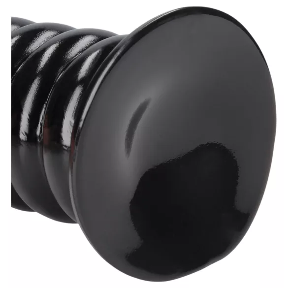 Ahi! Spiral Force - plug anale avvitato (nero) - 23,5 cm