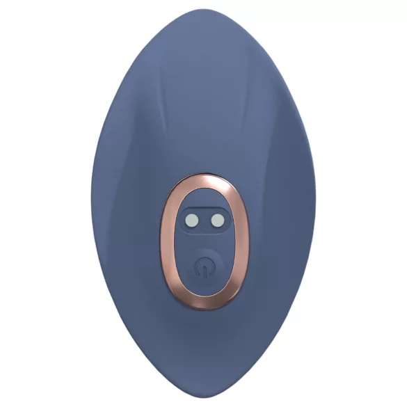 Loveline - set di vibratore con testine intercambiabili (blu-grigio)