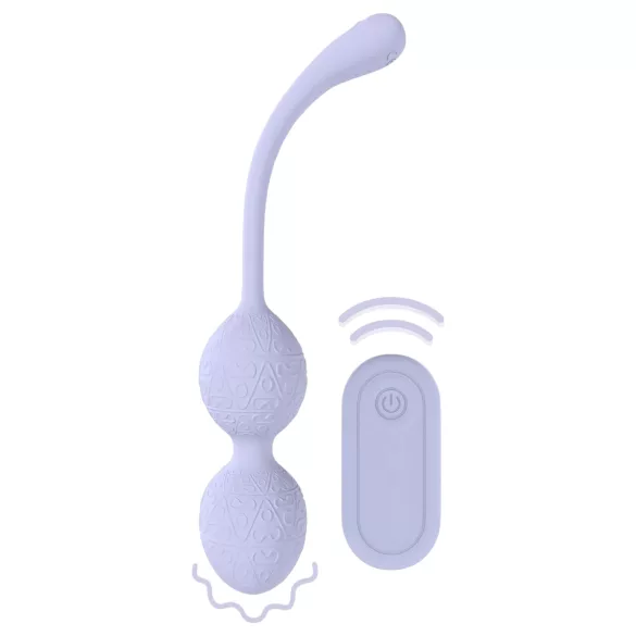 Loveline - palline vaginali vibranti - doppio - silicone viola