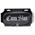 Ahi! - Mascherina per gli occhi in raso con scritta "Cum Slut" (nera)