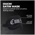 Ahi! - Mascherina per gli occhi in raso con scritta "Cum Slut" (nera)