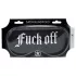 Ahi! - Mascherina per gli occhi in raso con scritta "Fuck Off" (nera)