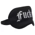 Ahi! - Mascherina per gli occhi in raso con scritta "Fuck Off" (nera)