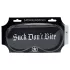 Ahi! - mascherina per gli occhi in raso nera con scritta "Suck Don't Bite"