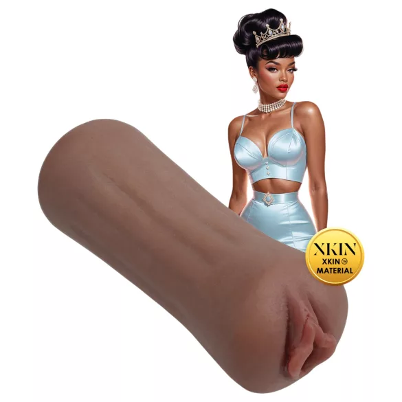 Regina di Bellezza XKIN Lulu - masturbatore vaginale realistico (carnagione scura naturale)