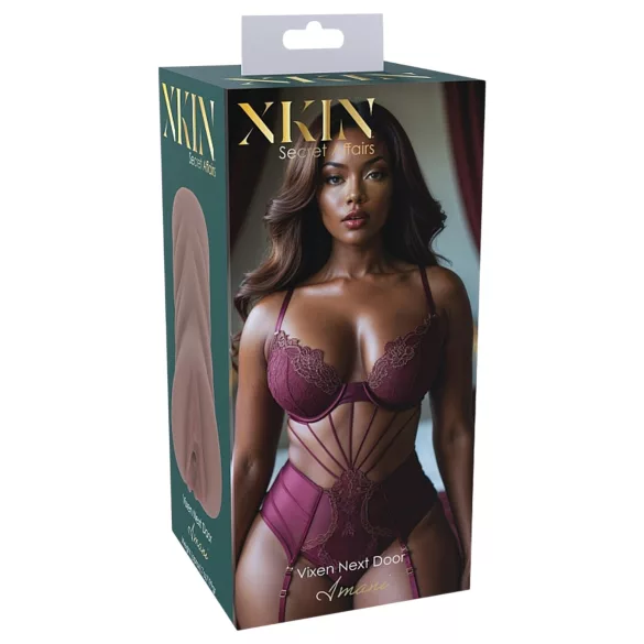 XKIN Next Door Amani - realistico masturbatore vaginale (carnagione scura naturale)