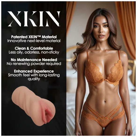 XKIN Honey Celeste - masturbatore realistico a forma di vagina (color carne)