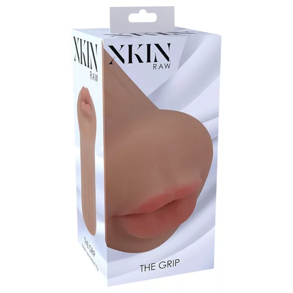 XKIN - masturbatore con bocca finta - S (carnagione scura naturale)