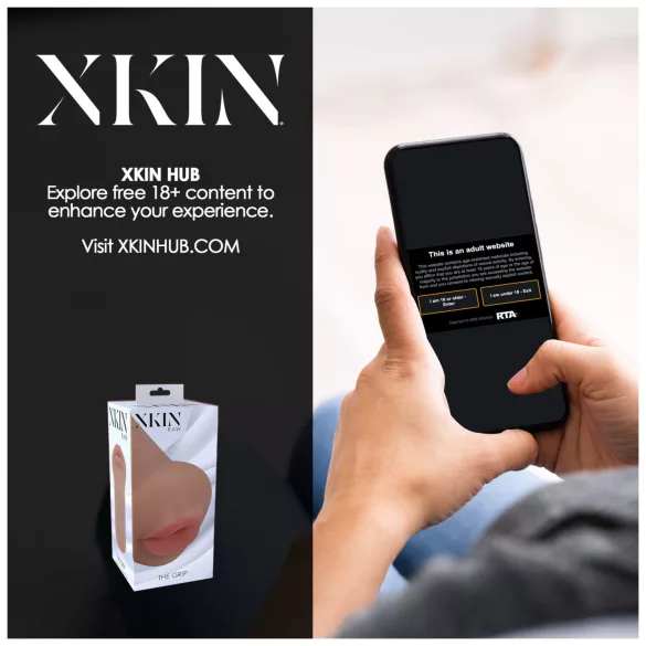 XKIN - masturbatore con bocca finta - S (carnagione scura naturale)