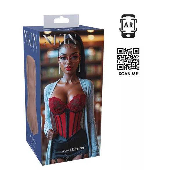 XKIN Librarian Paige - masturbatore vaginale realistico (color carne)