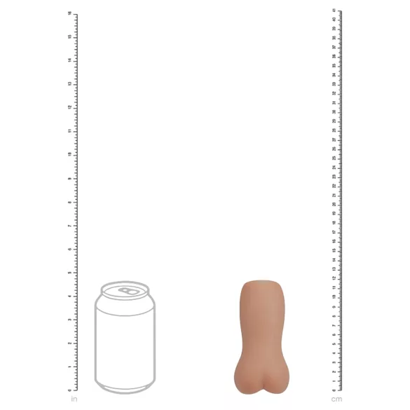 XKIN - masturbatore realistico a forma di sedere - M (carnagione scura naturale)
