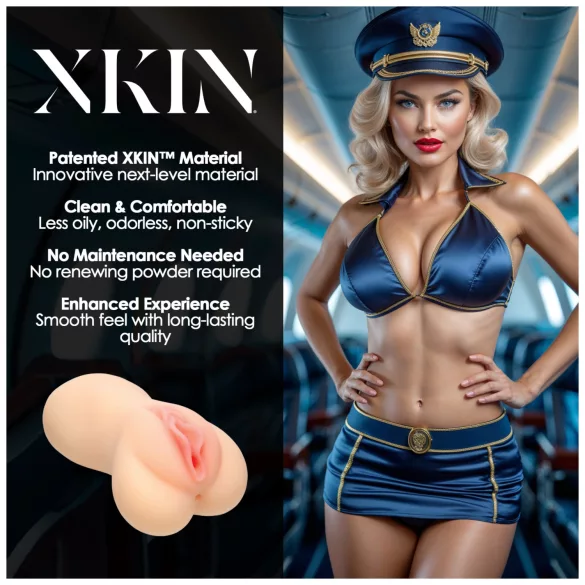 XKIN Lexi Cockpit - realistico masturbatore vaginale (color carne)