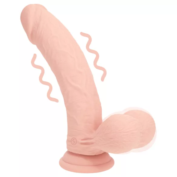 RealRock - vibratore realistico a doppia densità (color carne) - 18 cm