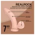 RealRock - vibratore realistico a doppia densità (color carne) - 18 cm