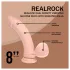 RealRock - vibratore realistico a doppia densità (color carne) - 20 cm