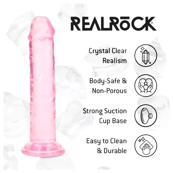 RealRock - dildo realistico con ventosa (rosa) - 12,7 cm