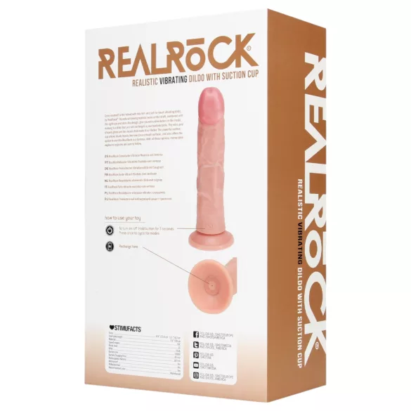 RealRock - dildo realistico con ventosa - pelle naturale 20,5cm