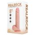 RealRock - vibratore con ventosa spinta - realistico - 20,5 cm beige