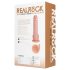 RealRock - vibratore con ventosa spinta - realistico - 20,5 cm beige