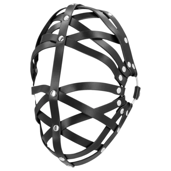 Ouch! - maschera a gabbia in ecopelle - nero
