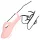 Loveline - vibratore da dito con rilievi - silicone rosa