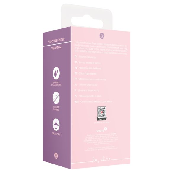 Loveline - vibratore da dito con rilievi - silicone rosa