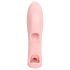 Loveline - vibratore da dito con rilievi - silicone rosa