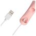Loveline - vibratore da dito con rilievi - silicone rosa