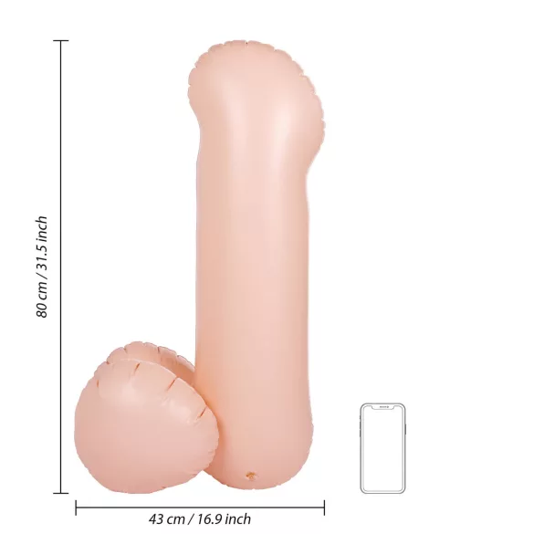 S-Line - Blow Me Up - pene gonfiabile a palloncino (80 cm)
