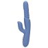 Loveline - vibratore riscaldante con spinta - silicone blu
