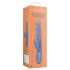 Loveline - vibratore riscaldante con spinta - silicone blu