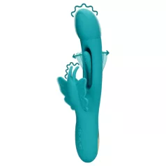   Loveline - vibratore clitorideo farfalla con lingua - silicone turchese