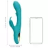 Loveline - vibratore clitorideo farfalla con lingua - silicone turchese