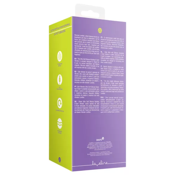 Loveline - vibratore rotante ricaricabile - silicone rosa