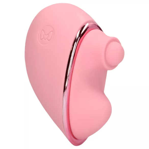 Loveline Tapping Heart - vibratore clitoride ricaricabile - silicone rosa