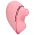 Loveline Tapping Heart - vibratore clitoride ricaricabile - silicone rosa