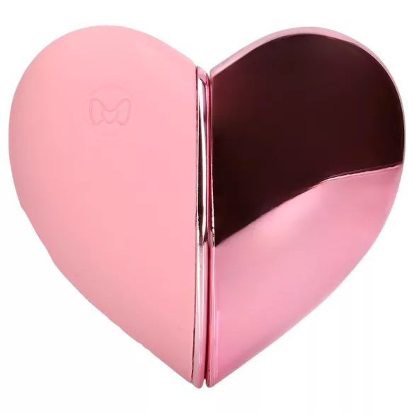 Loveline Tapping Heart - vibratore clitoride ricaricabile - silicone rosa