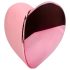 Loveline Tapping Heart - vibratore clitoride ricaricabile - silicone rosa