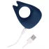 Loveline - anello fallico vibrante ricaricabile - silicone blu