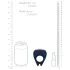 Loveline - anello fallico vibrante ricaricabile - silicone blu