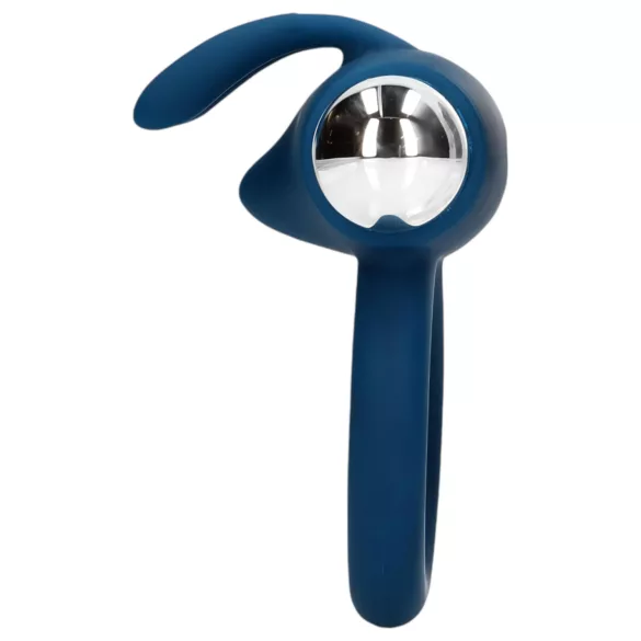 Loveline - anello fallico vibrante con coniglietto - silicone blu