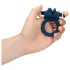 Loveline - anello fallico vibrante con coniglietto - silicone blu