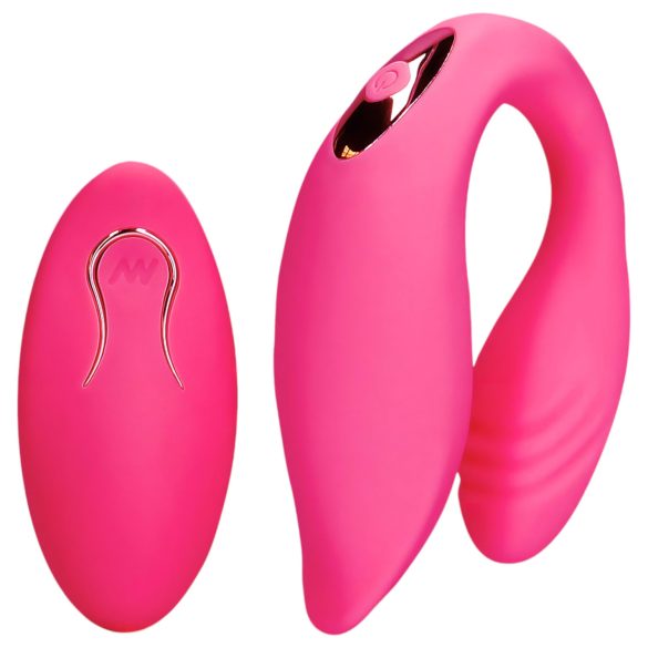 Loveline - vibratore coppia ricaricabile con telecomando - silicone rosa