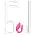 Loveline - vibratore coppia ricaricabile con telecomando - silicone rosa