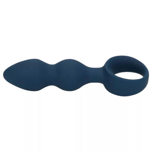 Loveline - plug anale con anello - piccolo - blu