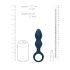 Loveline - plug anale con anello - grande - blu